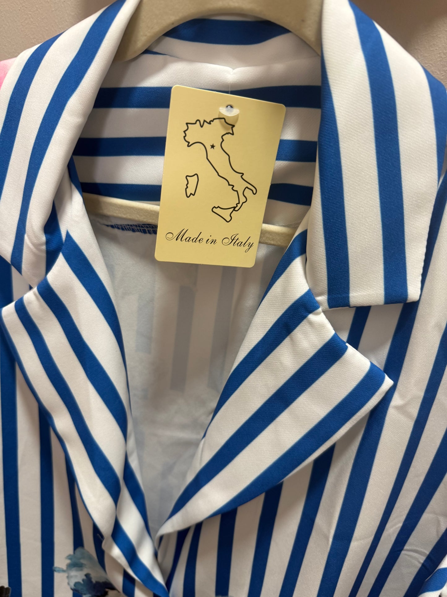 Tatum Satin Jacket_Striped Blooms