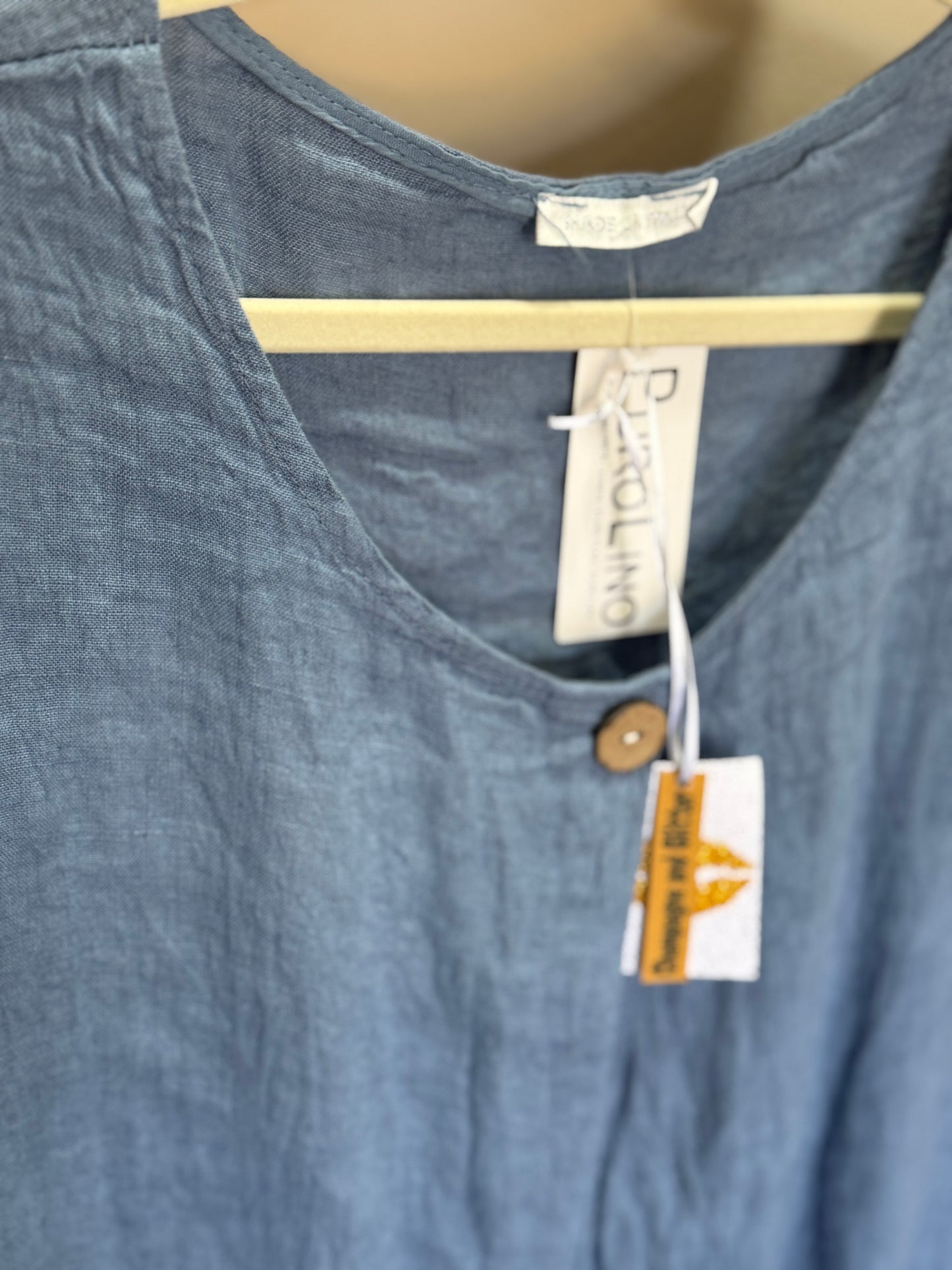 Linen Blouse Blue