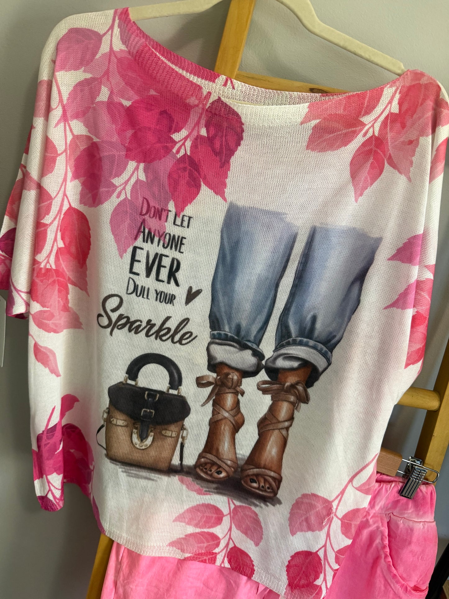 Sparkle Blouse Pink