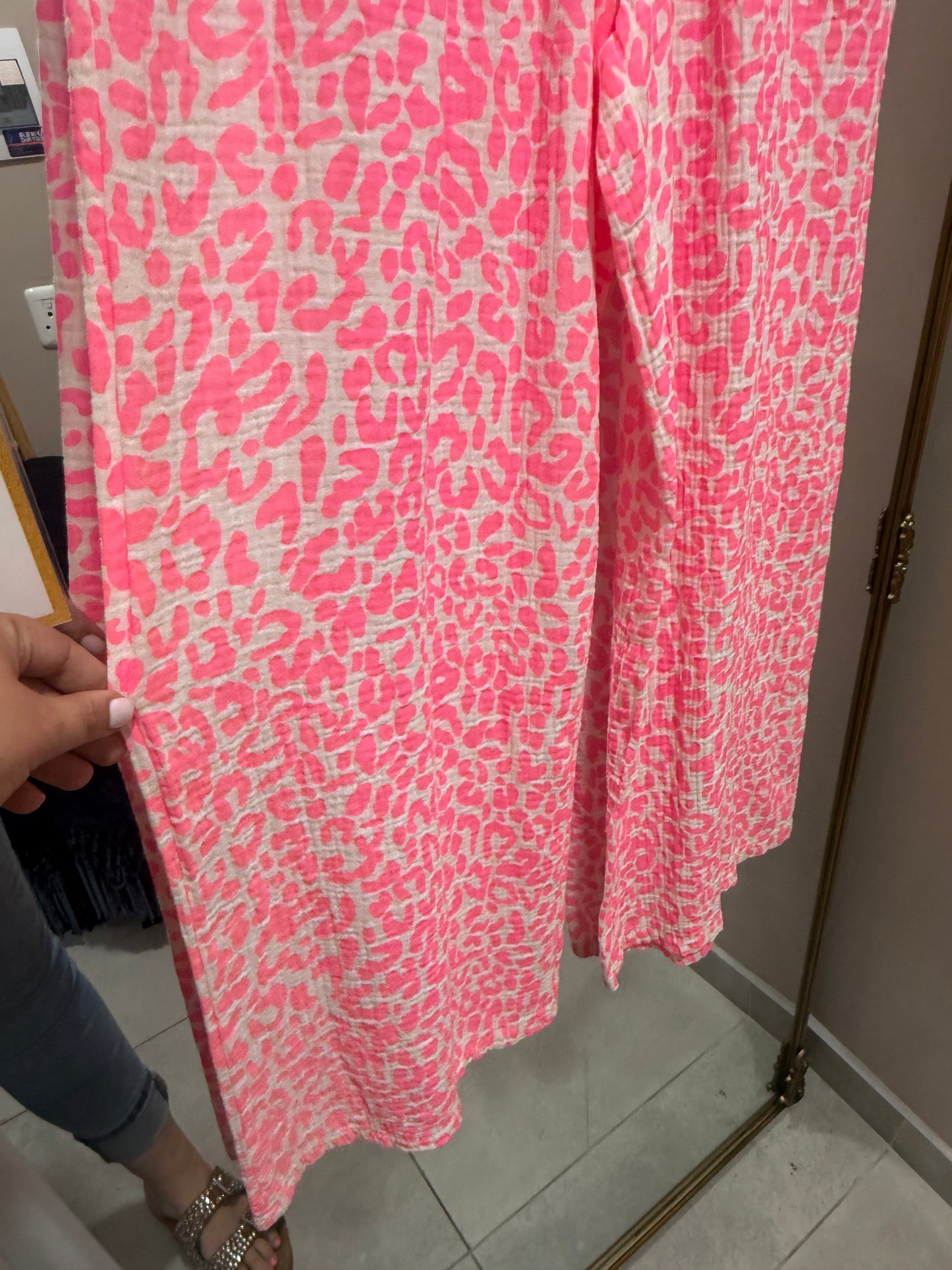 Wild Pink Leopard Pants