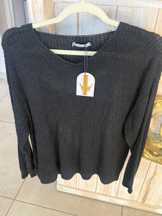 Mary Jane_Knit Black