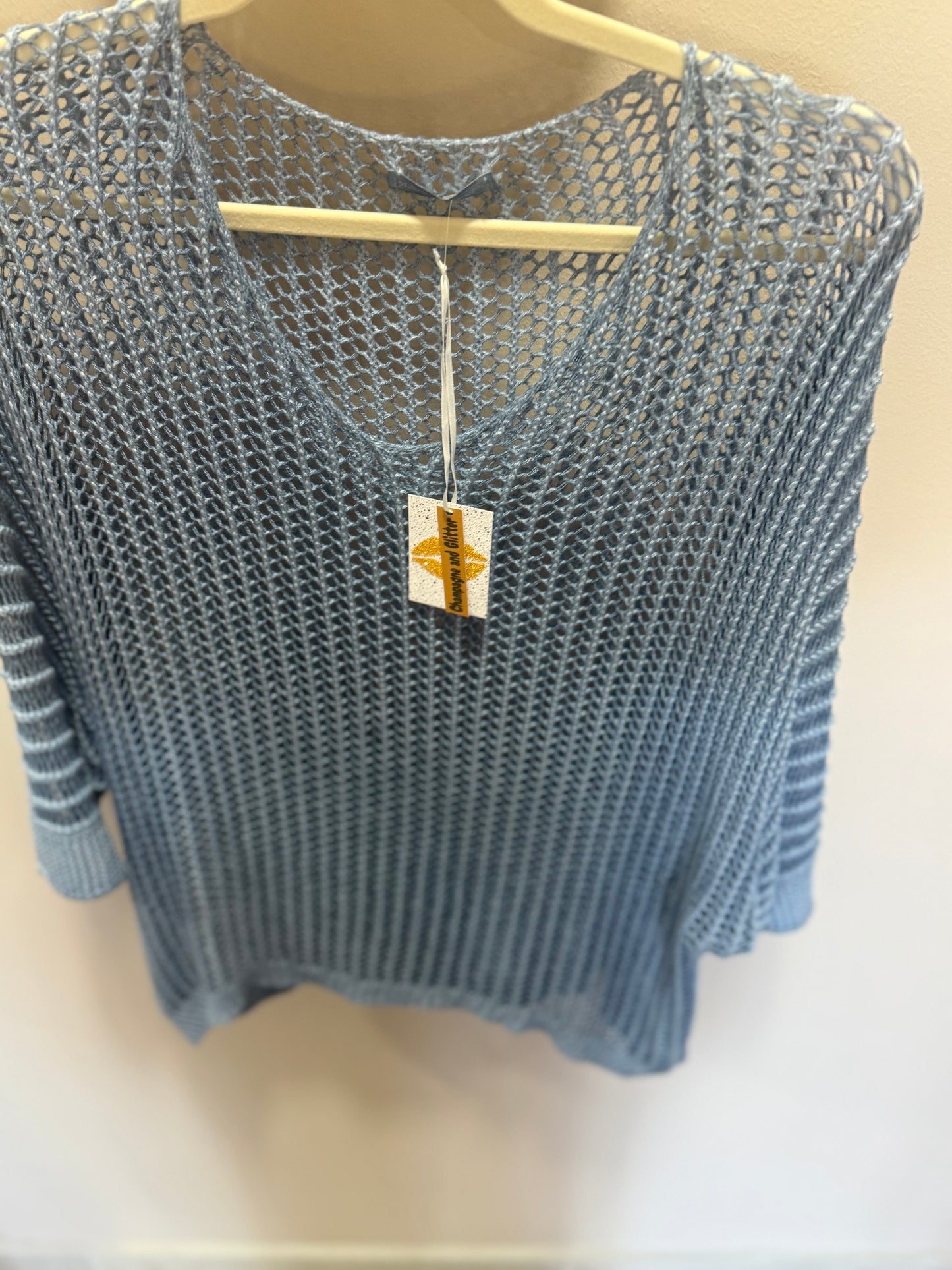 The Knit Blouse Periwinkle