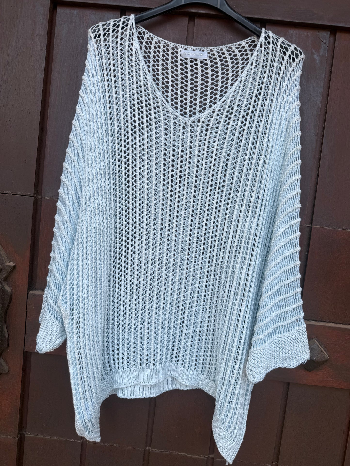 The Knit Blouse BabyBlue