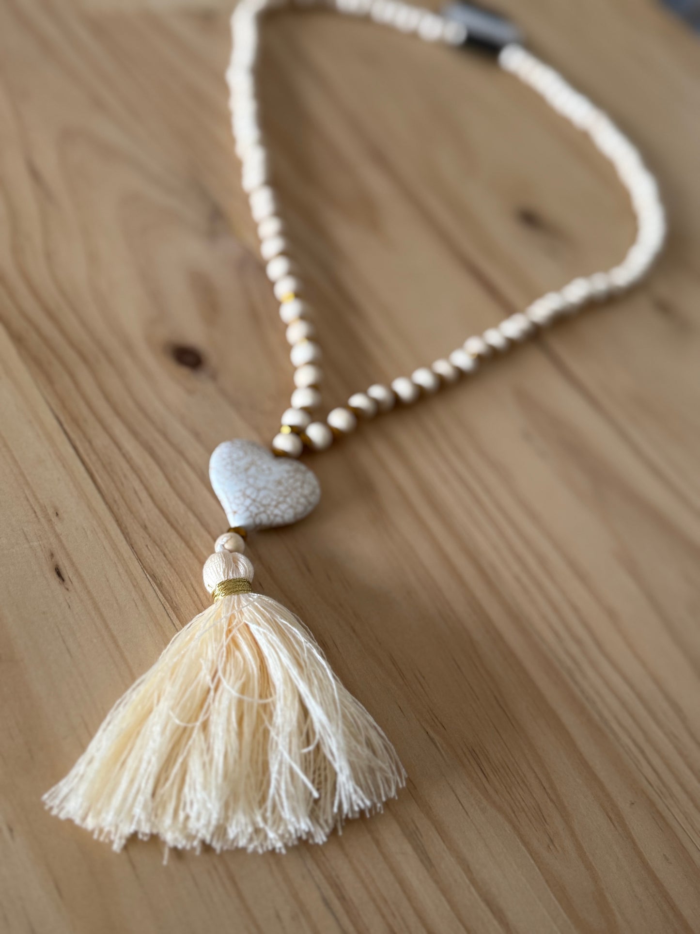 Beaded Heart Necklace