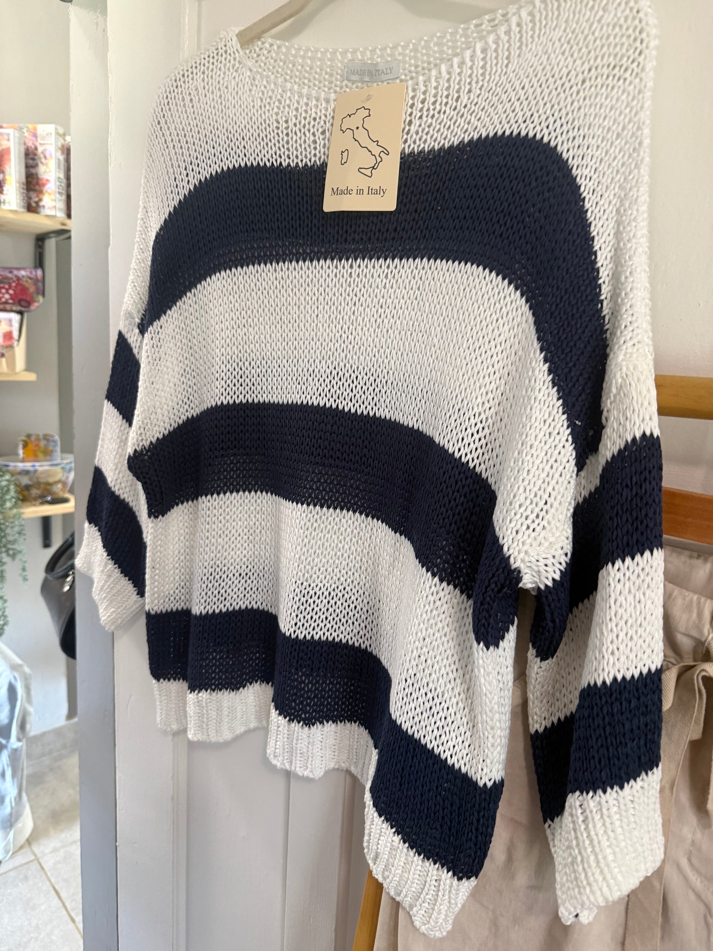 Stripe Knit Navy