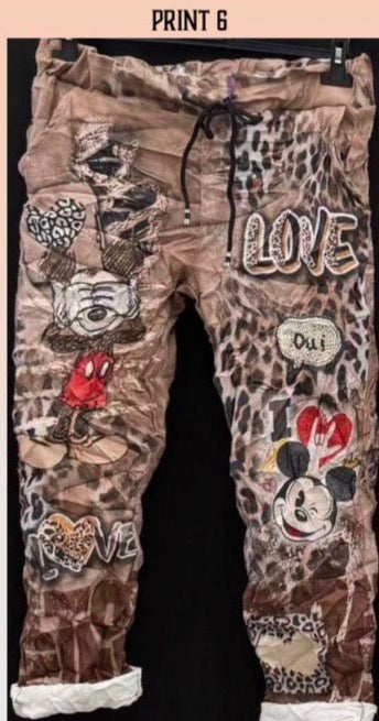 Leopard Mickey Pant