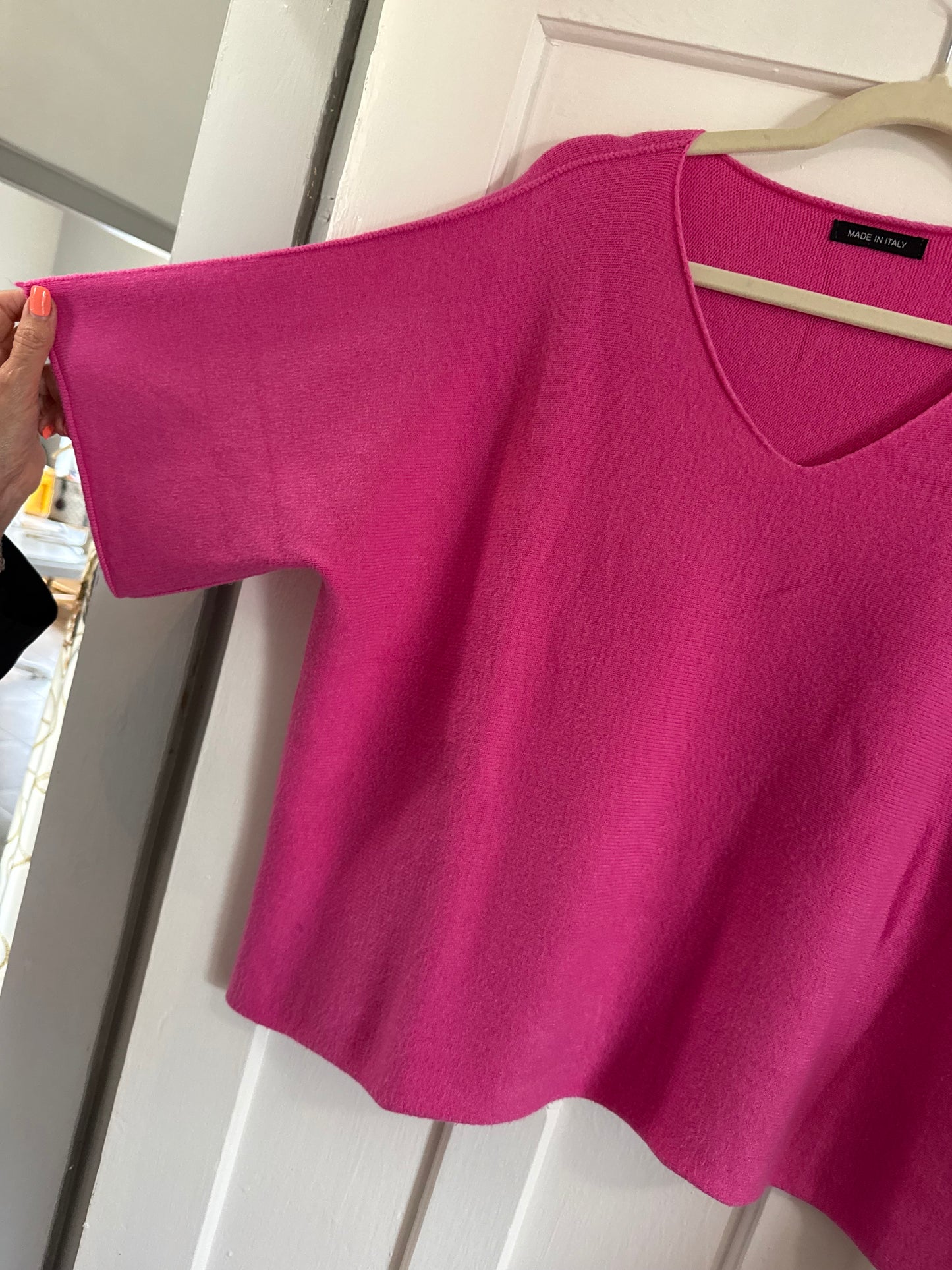 Renata Knitted Blouse Pink