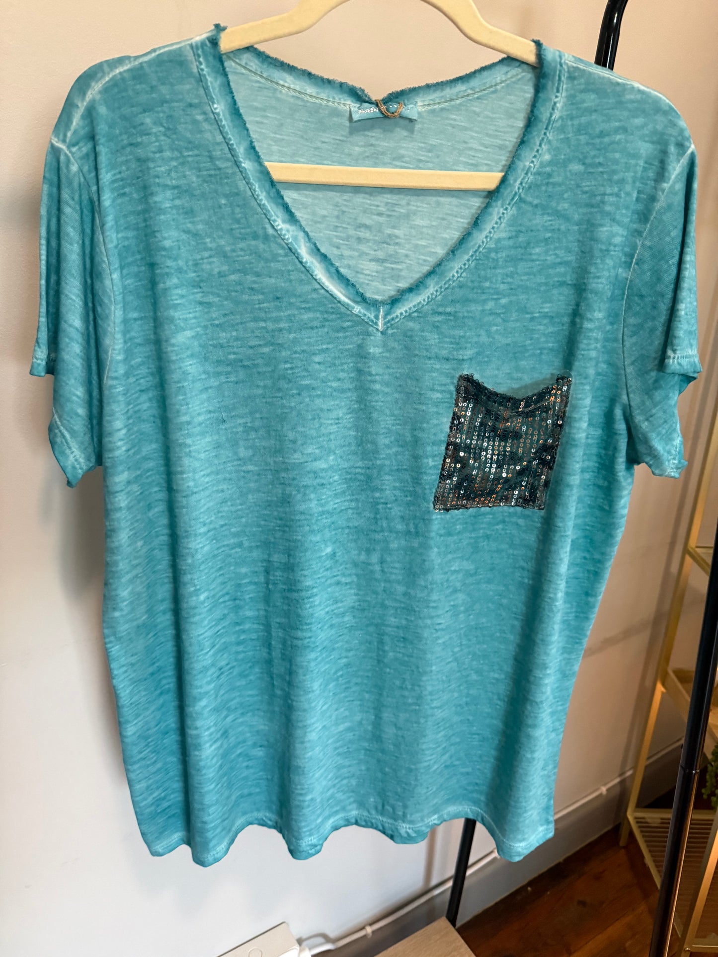 In The Detail Blouse Turquoise