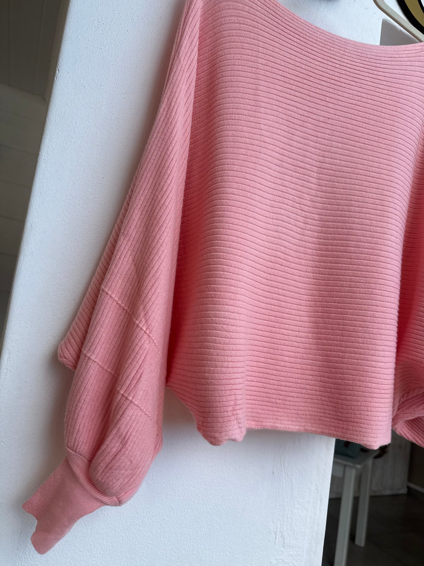 Batwing Pink Striped knit