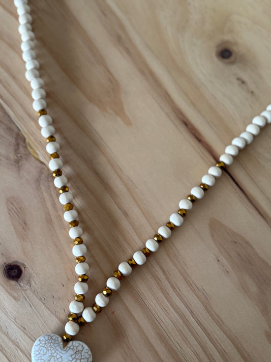 Beaded Heart Necklace