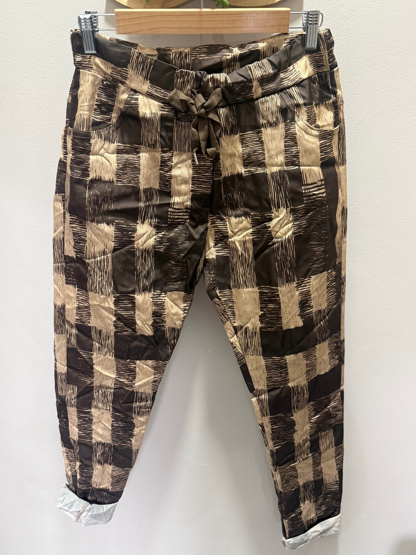 Chess Pant Brown