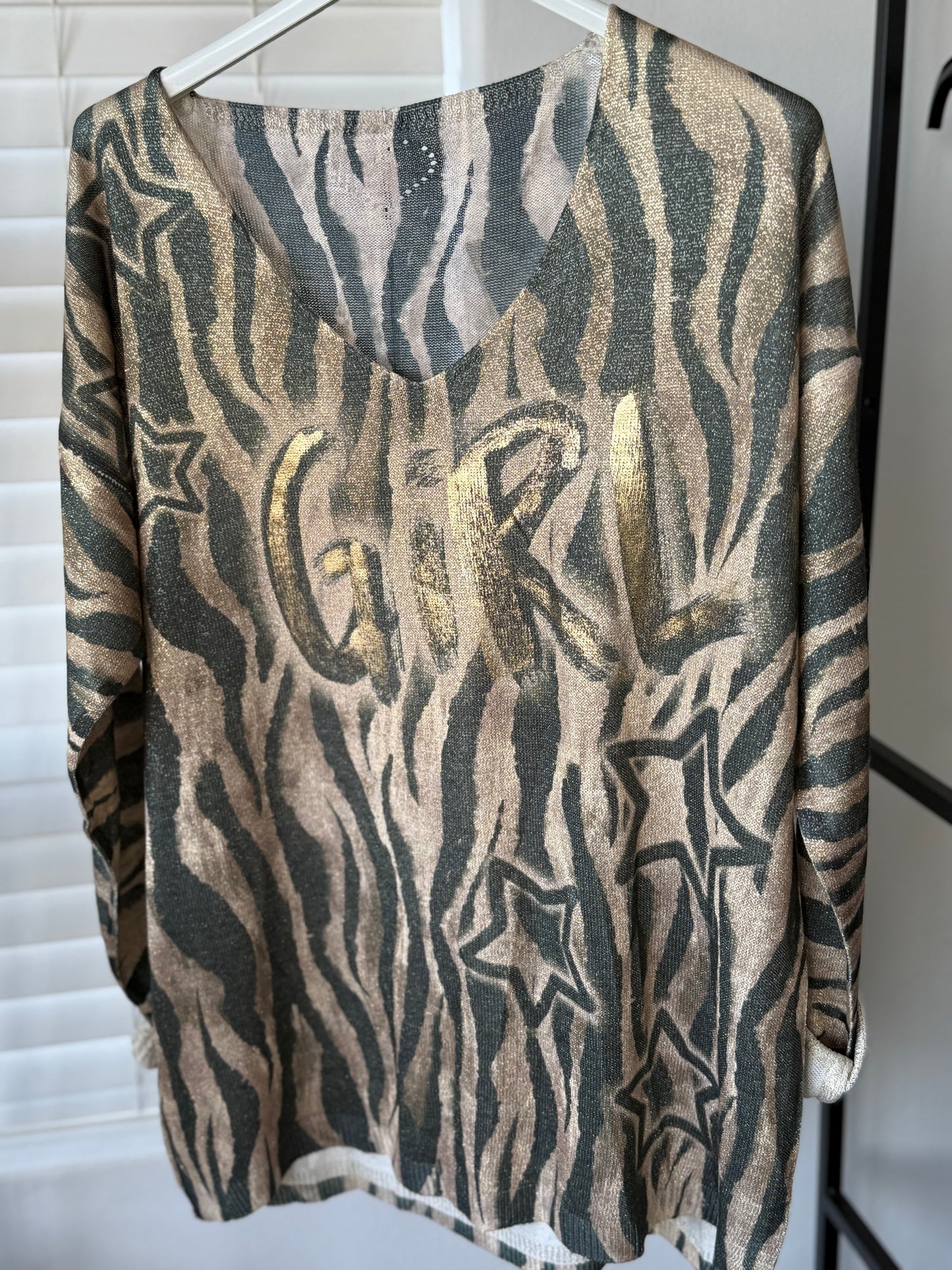GURL AND Leopard Blouse