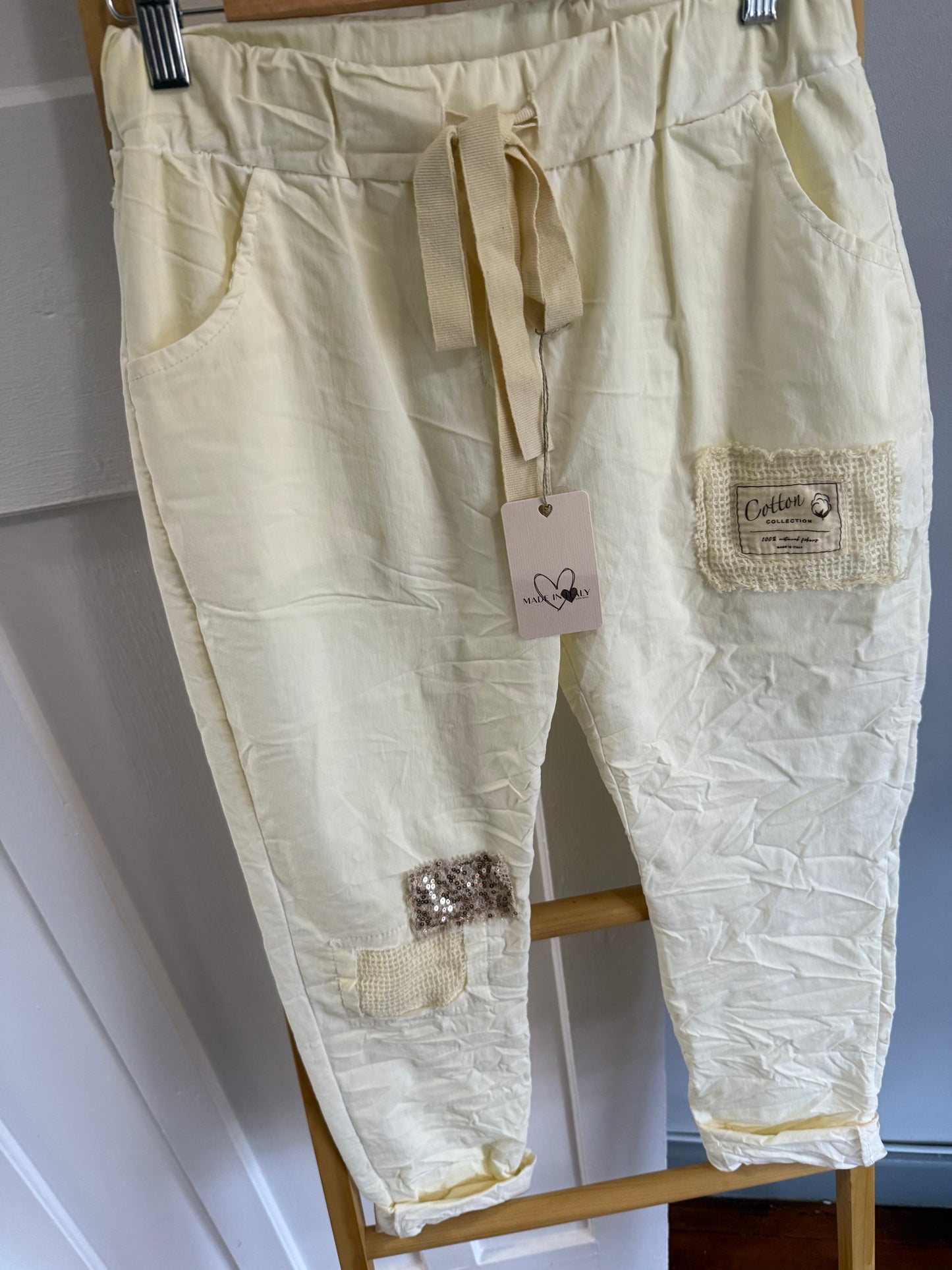 Cotton Yellow Comfy Pant