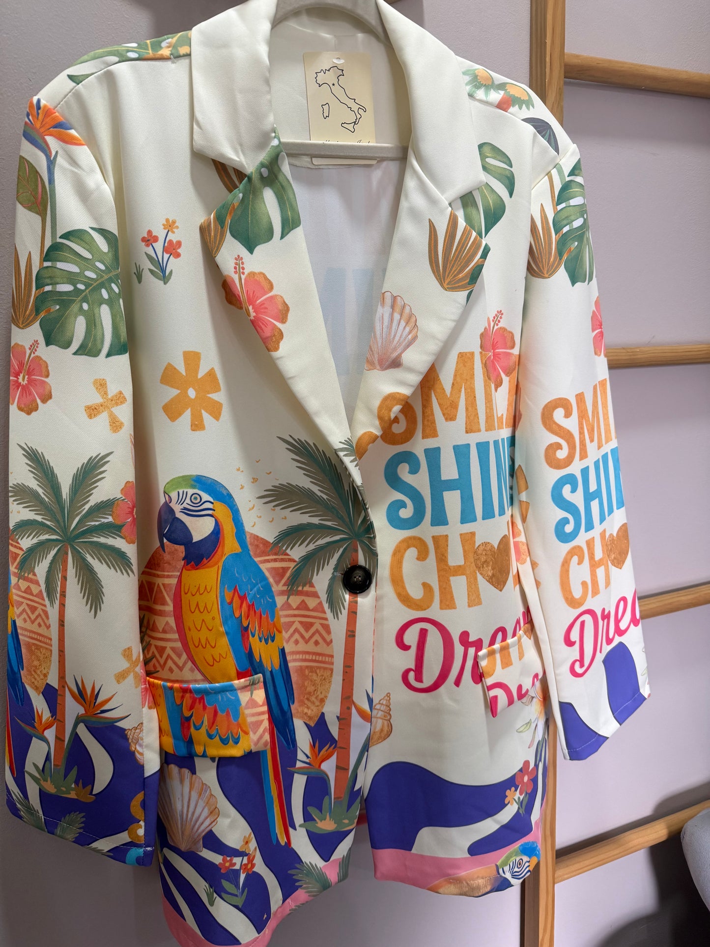 Tatum Satin Jacket_Paradise