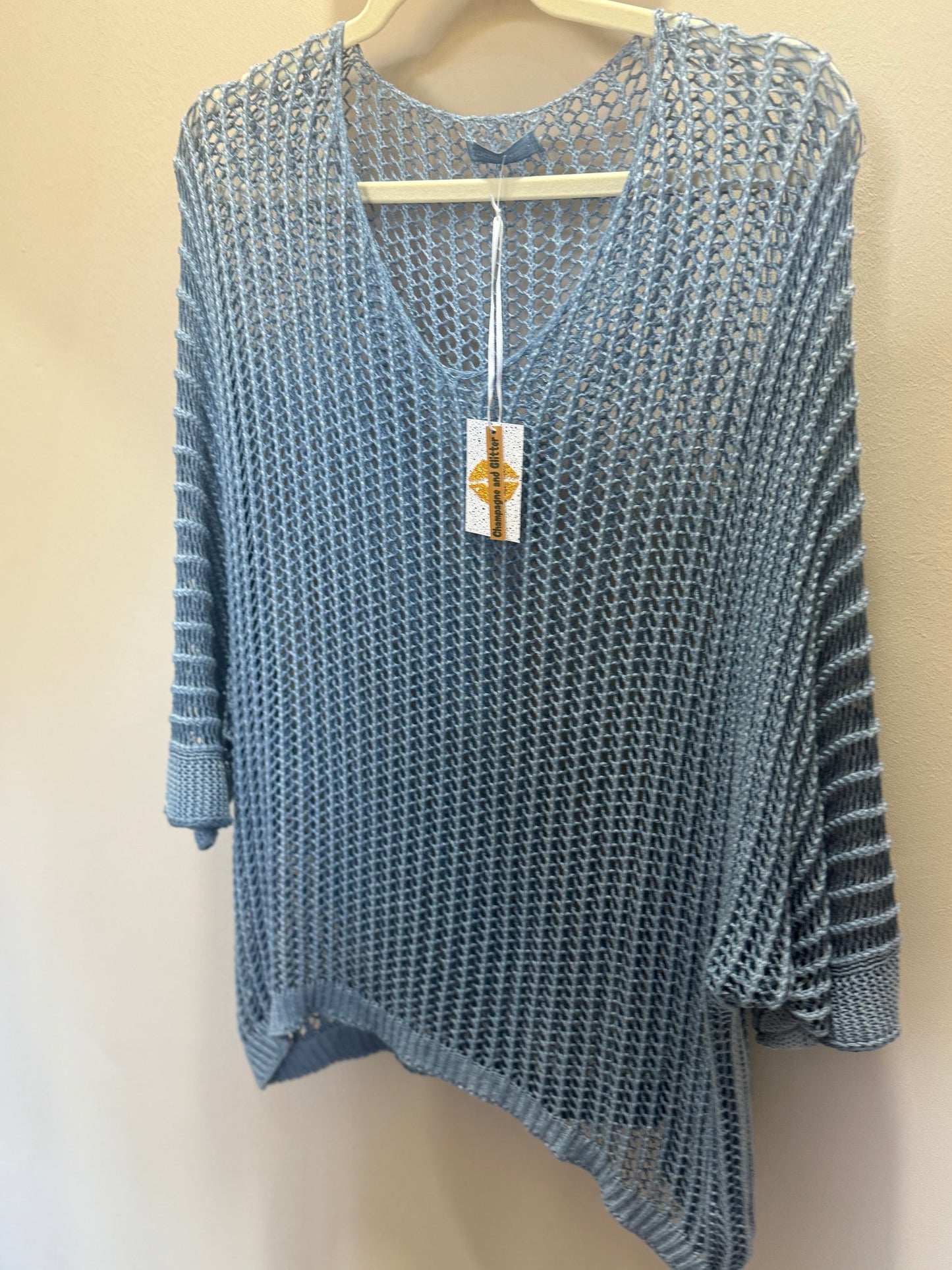 The Knit Blouse Periwinkle