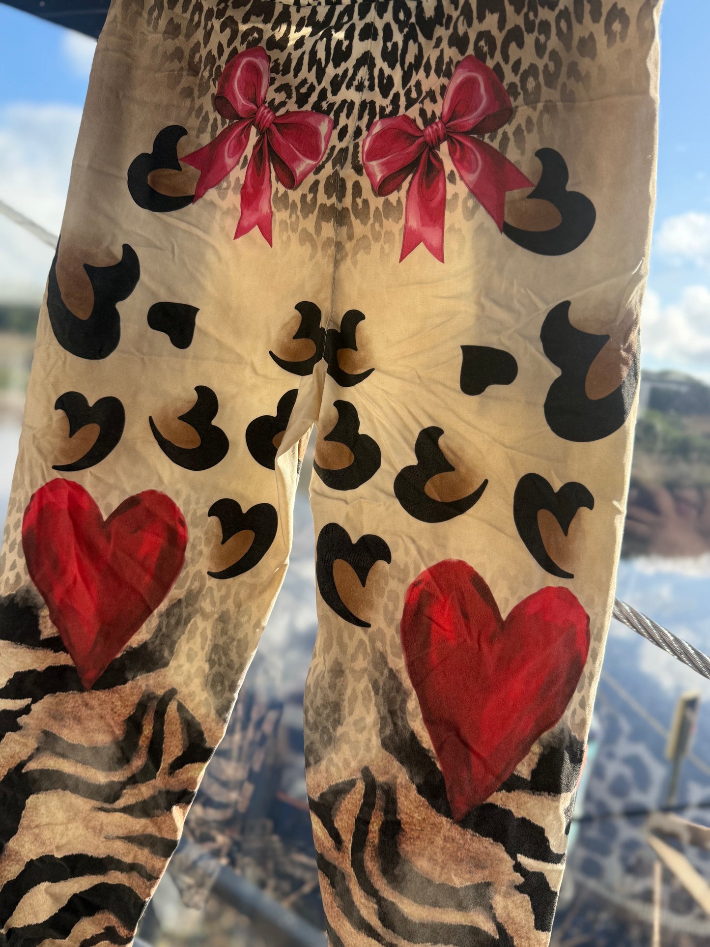 Hearts Printed Comfy Pants