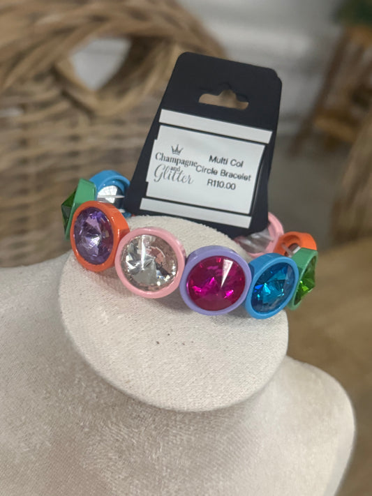 Multi Col Circle Bracelet