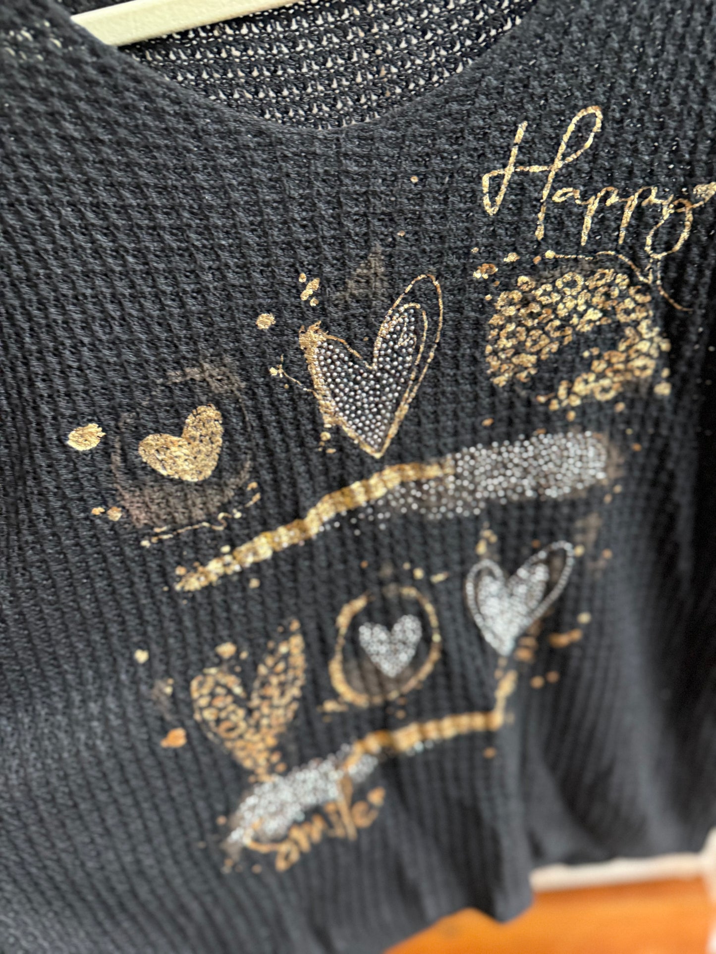 Happy Heart Black