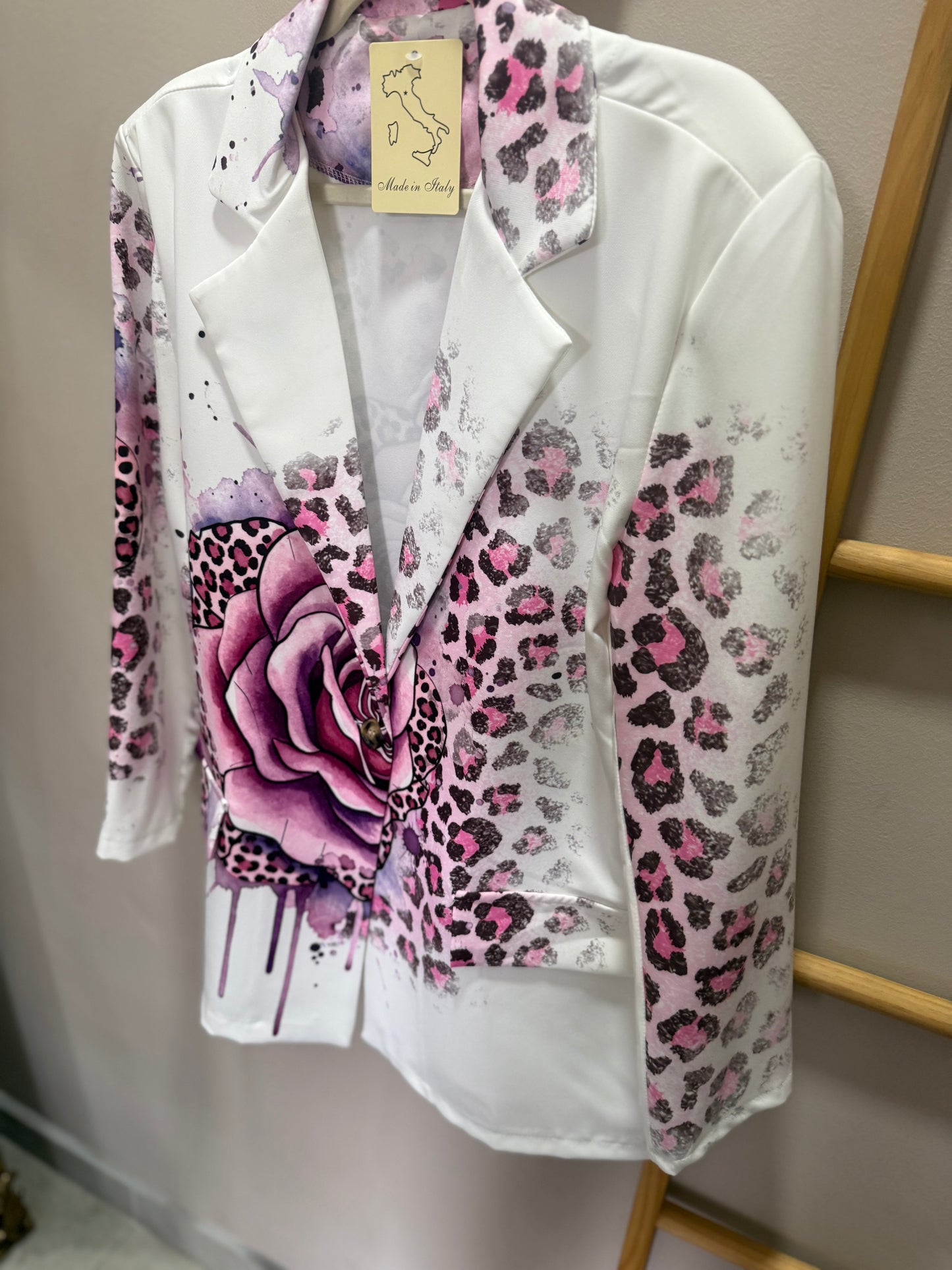 Tatum Satin Jacket_Leopard Bloom