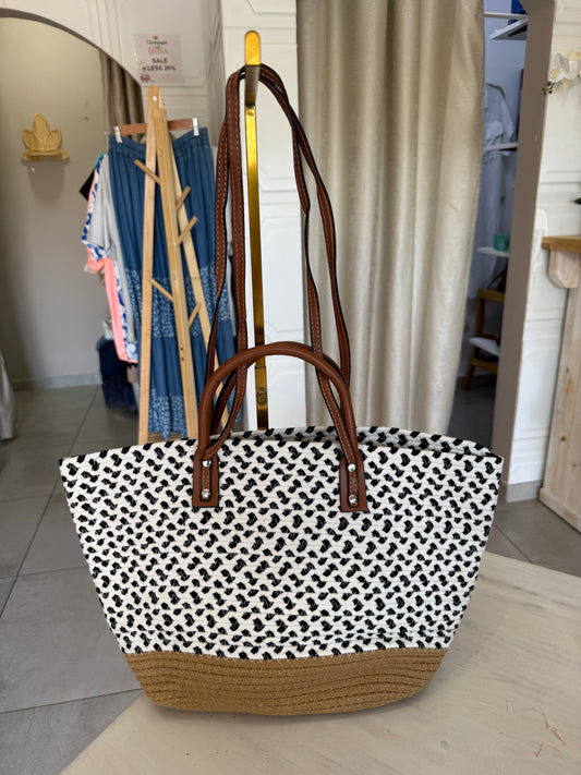 Waffle Black Bag