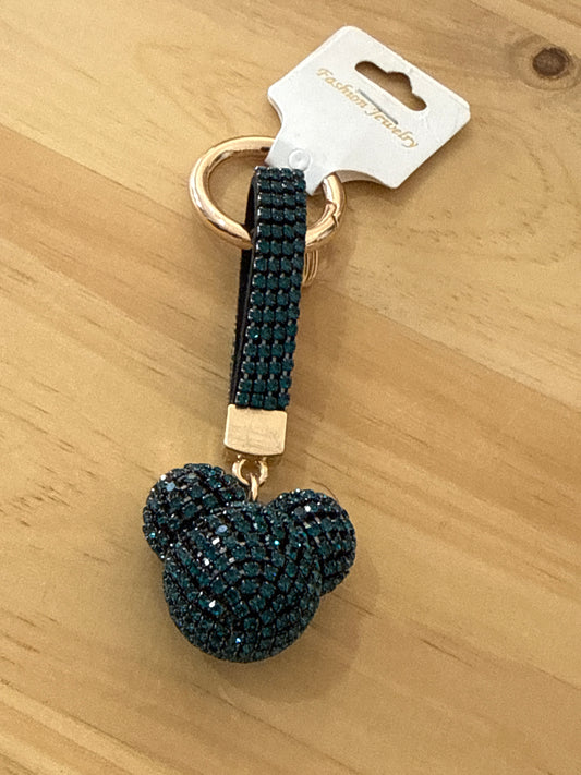 Teal Minnie Keychain