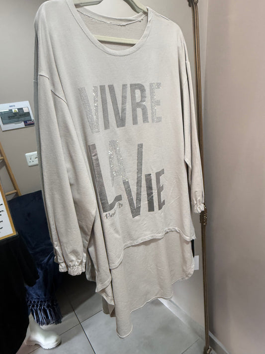 La Vie Blouse Beige