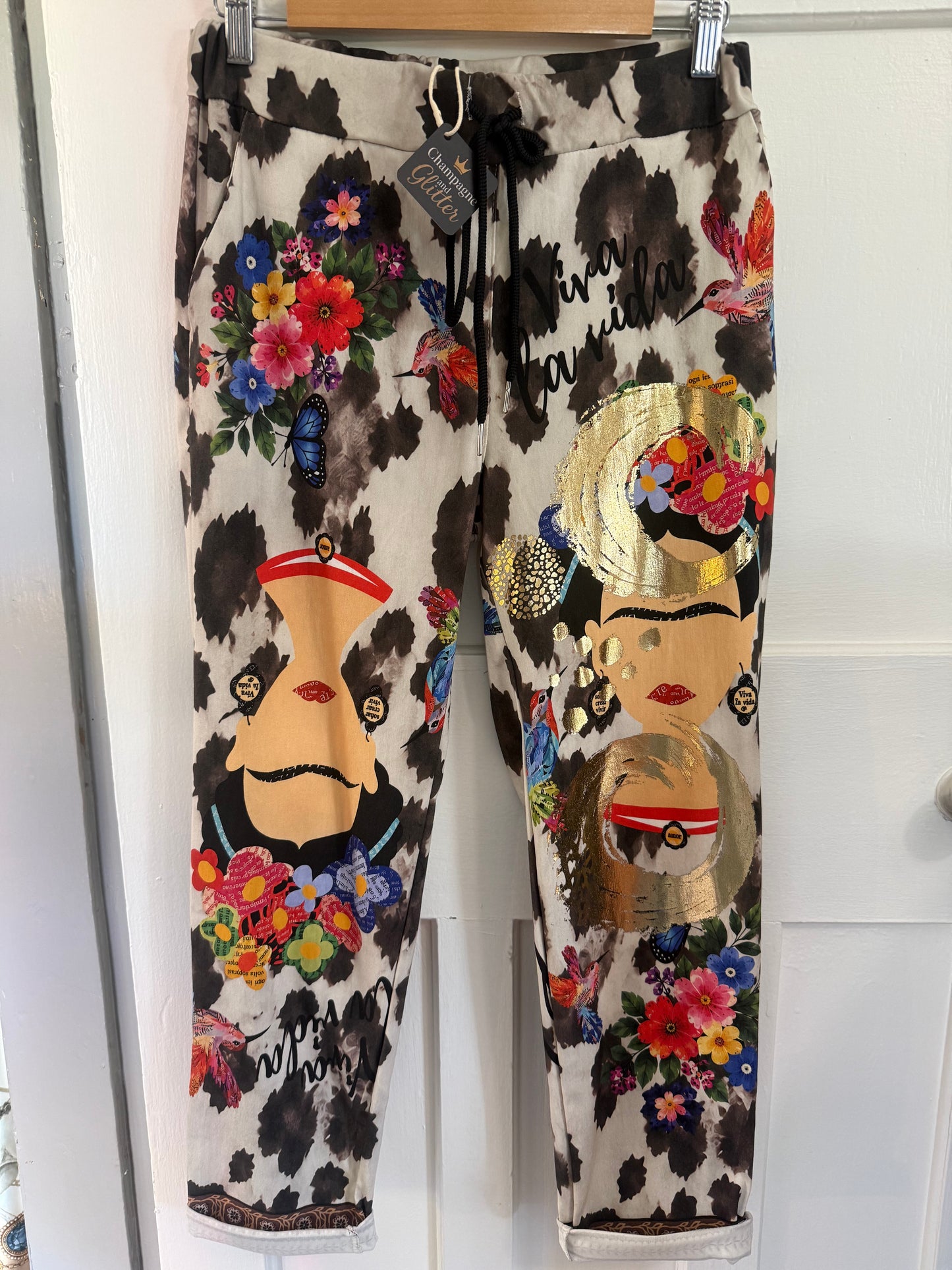 Print 19 Frida Flower Comfy Pant