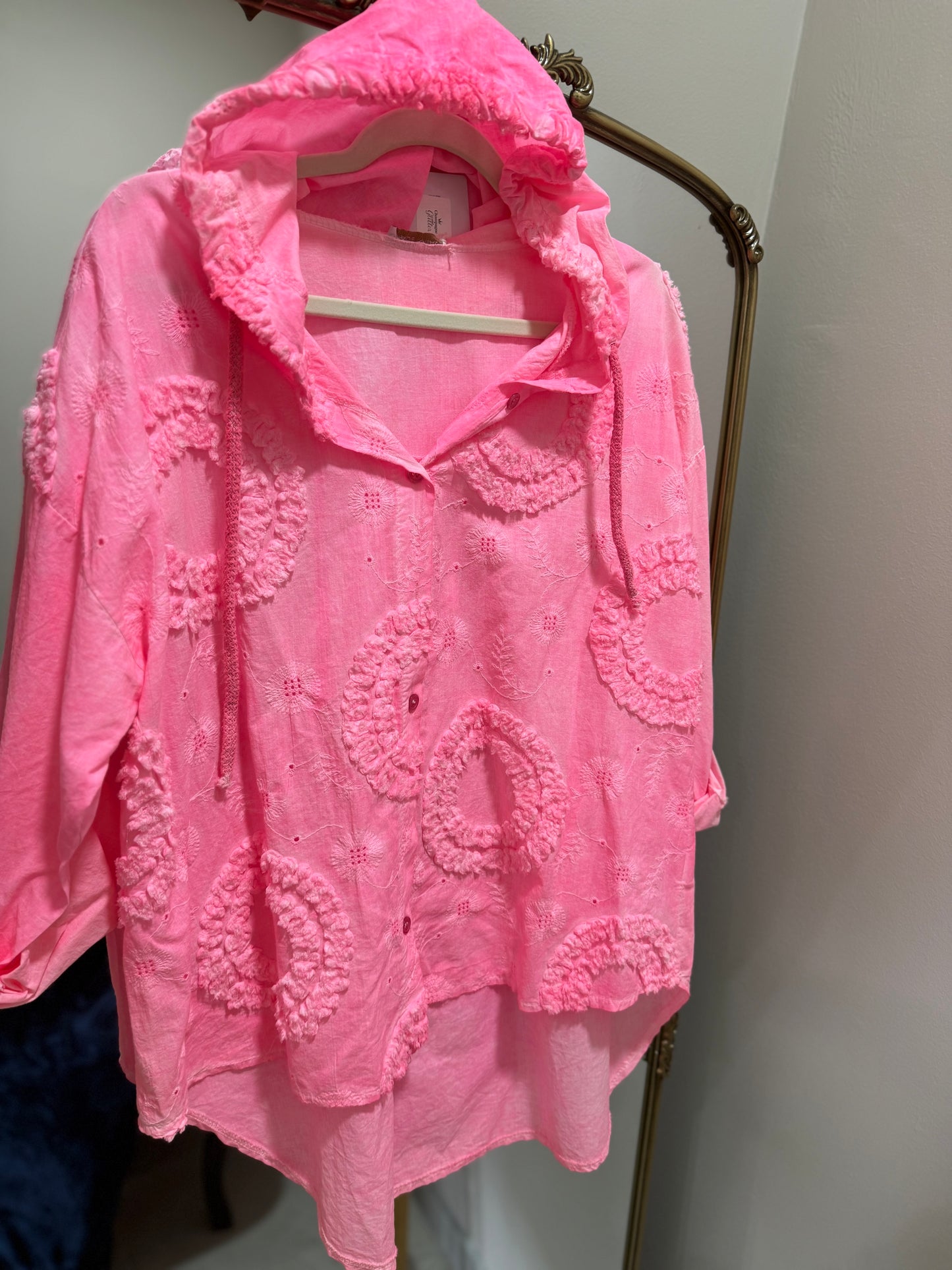 Ruffled Blouse Pink