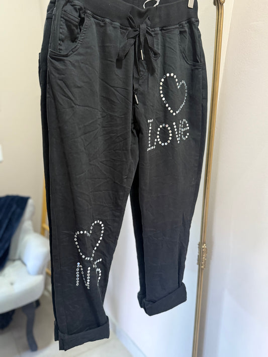 Number 5 Love Black Pant