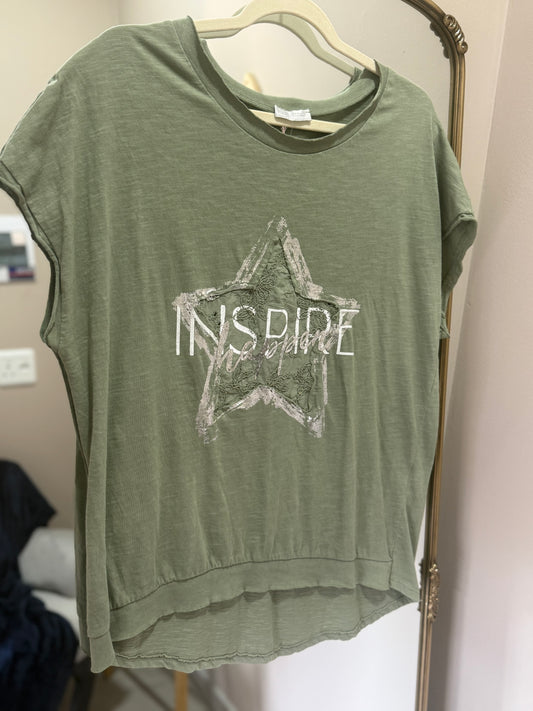 Inspire Khaki Blouse