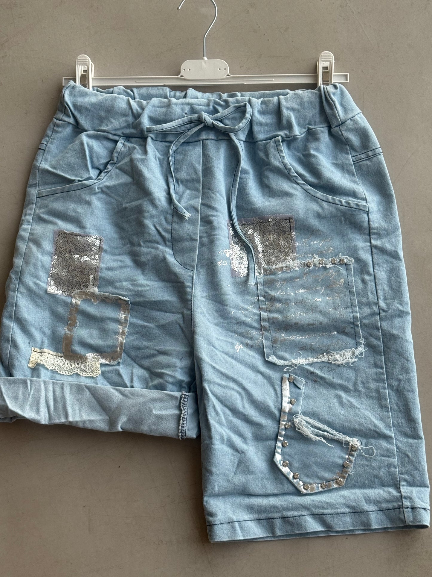Sparkle Short Light Wash