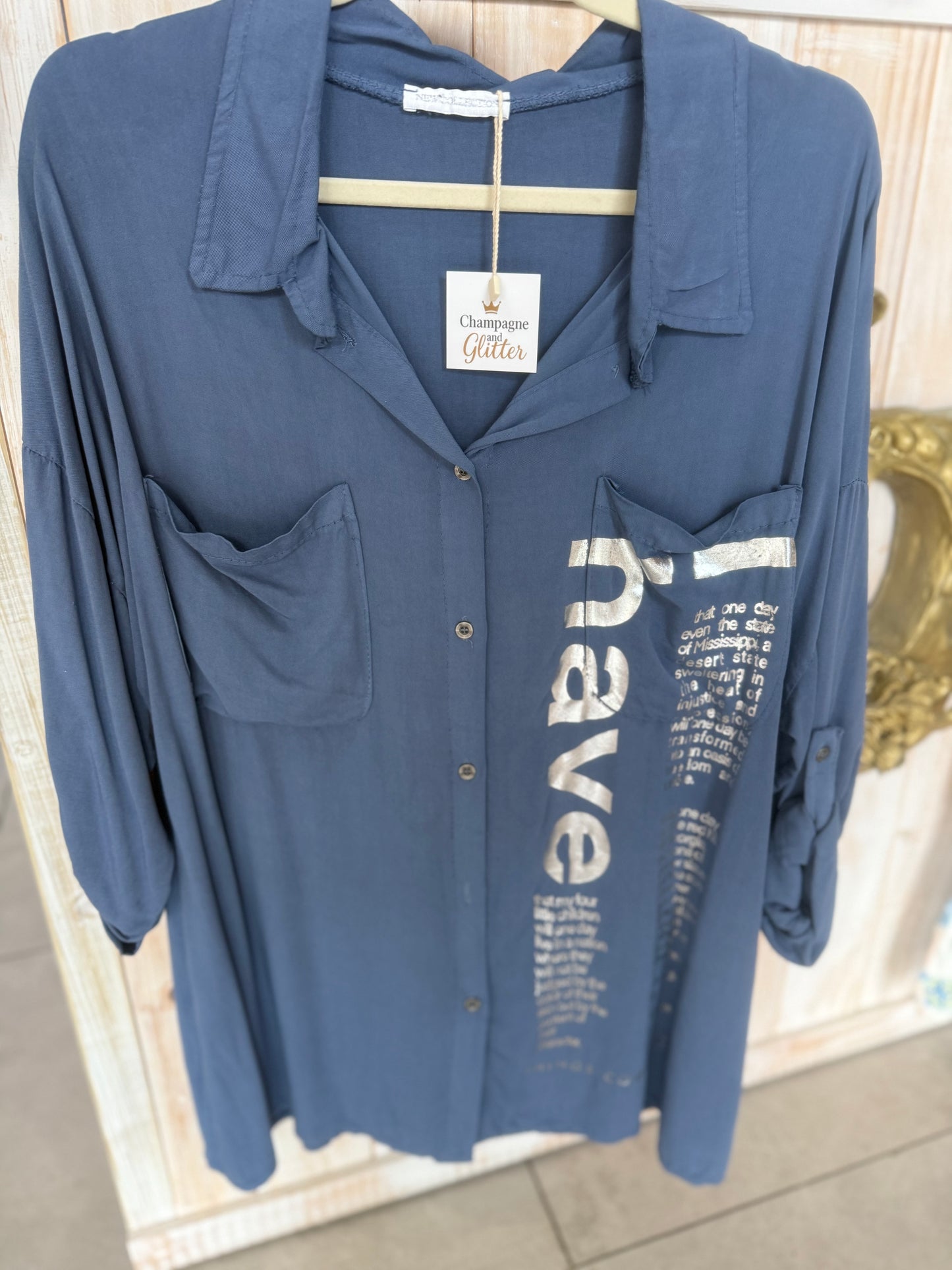 To Have Blouse Powdered Blue