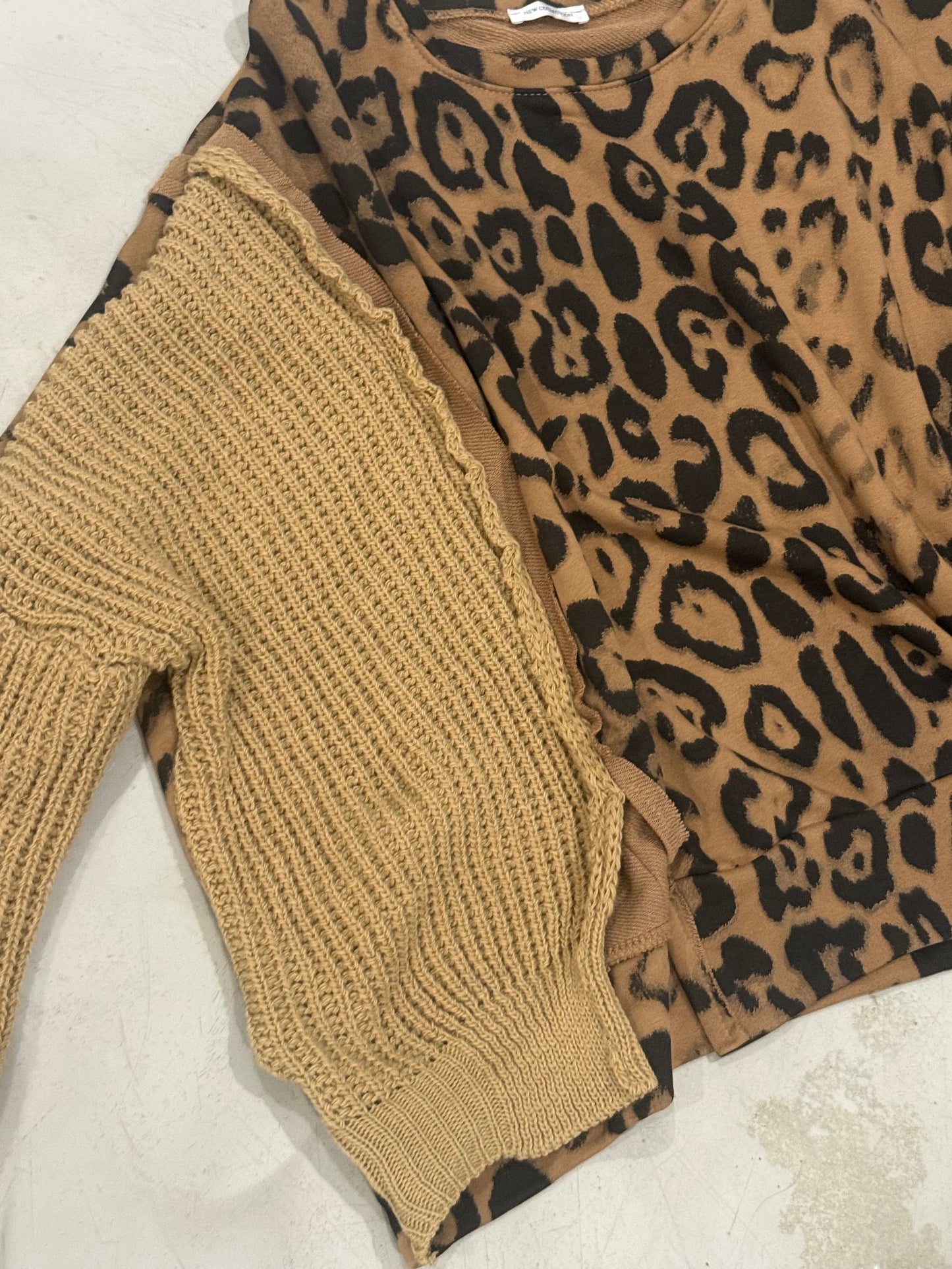 Joanna Animal Knit Camel