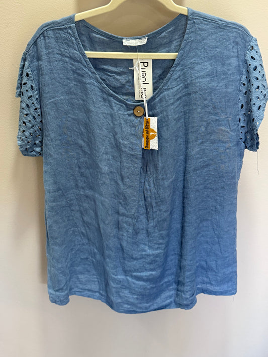 Linen Blouse Blue
