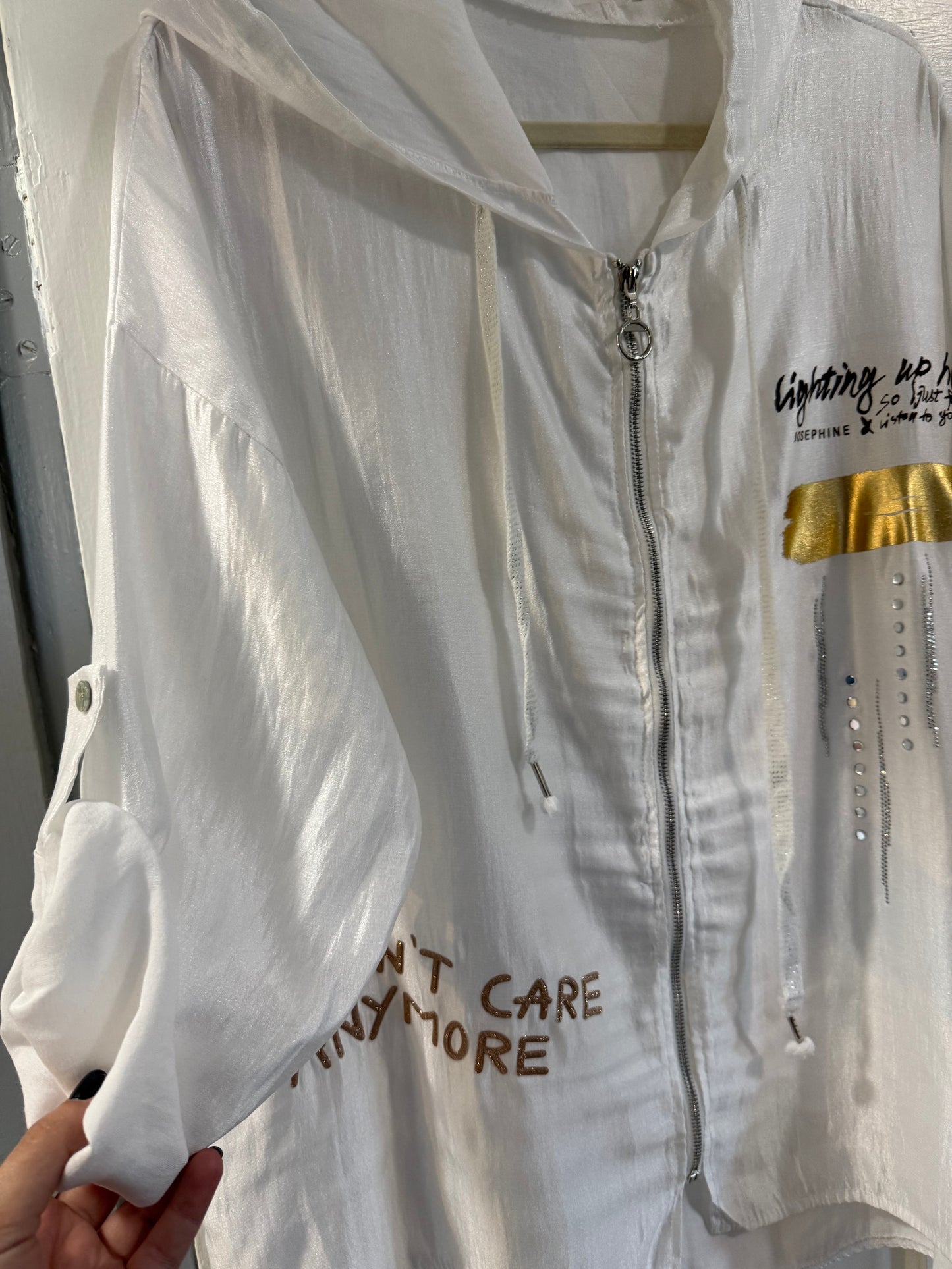 I don't care Jacket White
