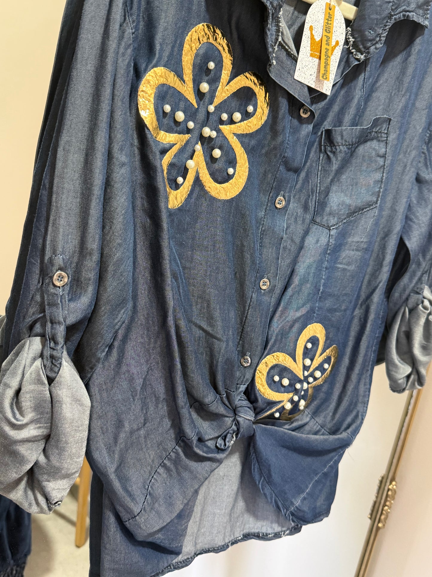 Daisy Denim Dark Pearl Blouse