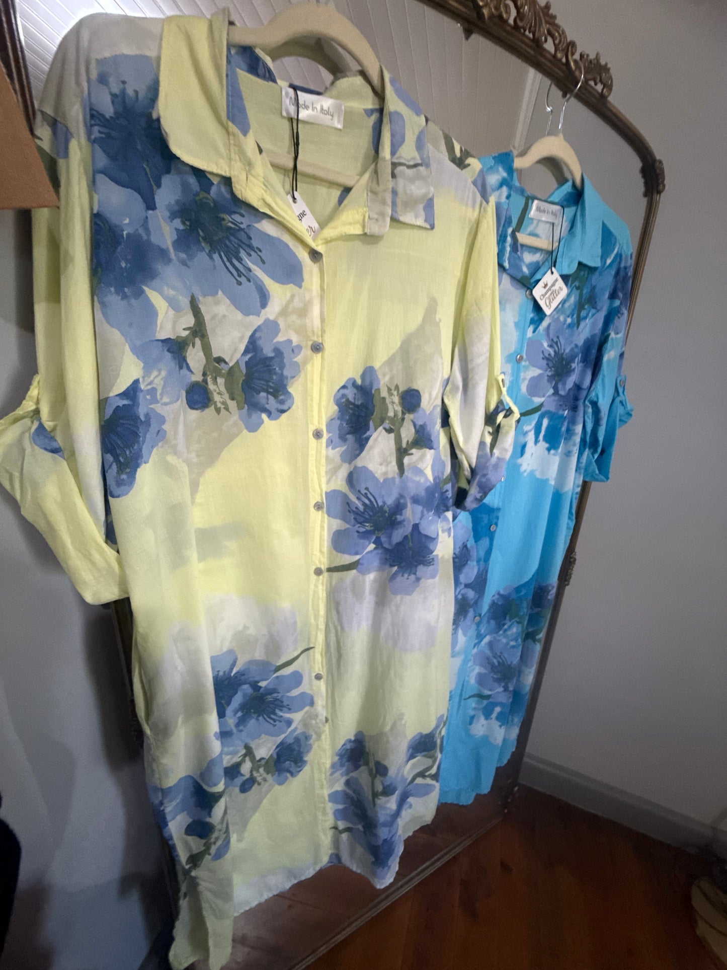 Annette Cotton Turquoise Dress