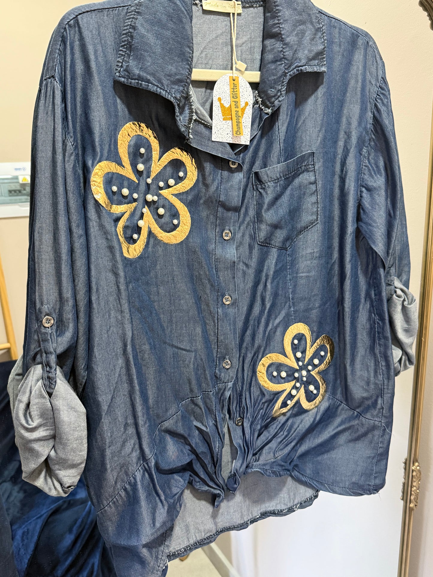 Daisy Denim Dark Pearl Blouse