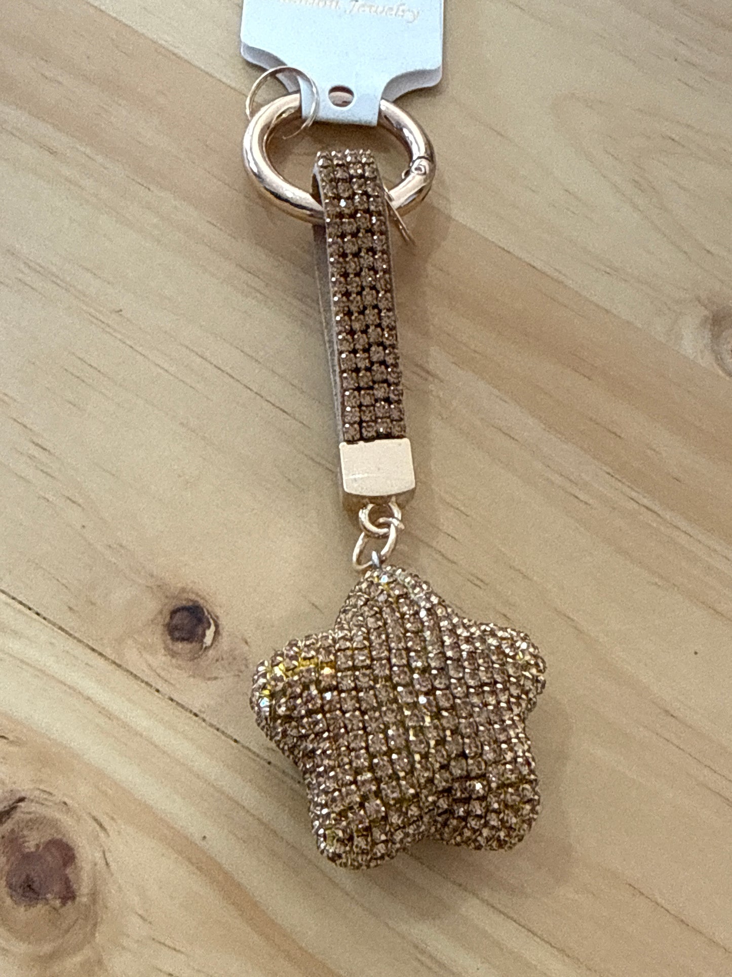 Gold Star Keychain
