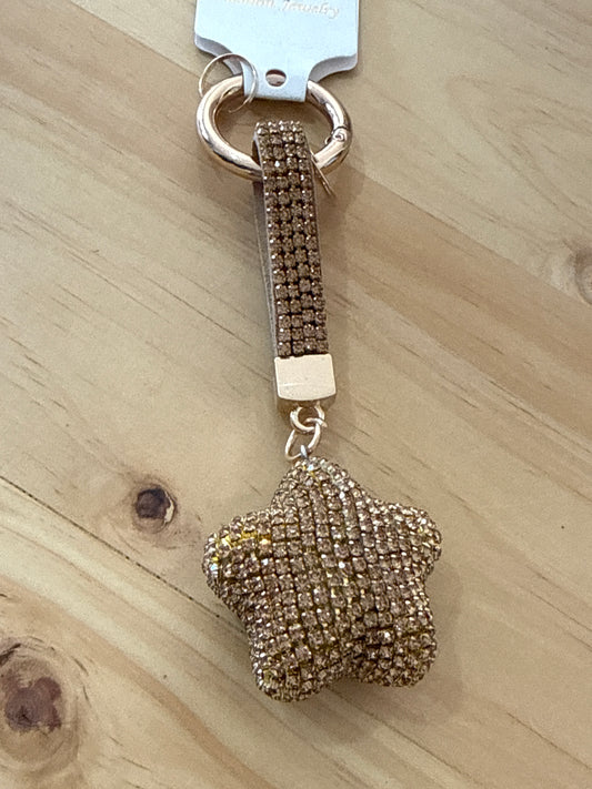 Gold Star Keychain