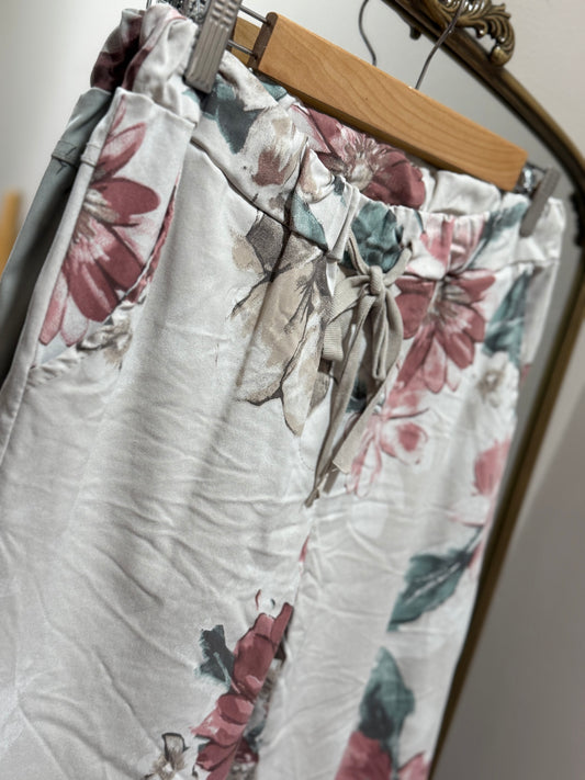 Nadia_Flower Pants stone