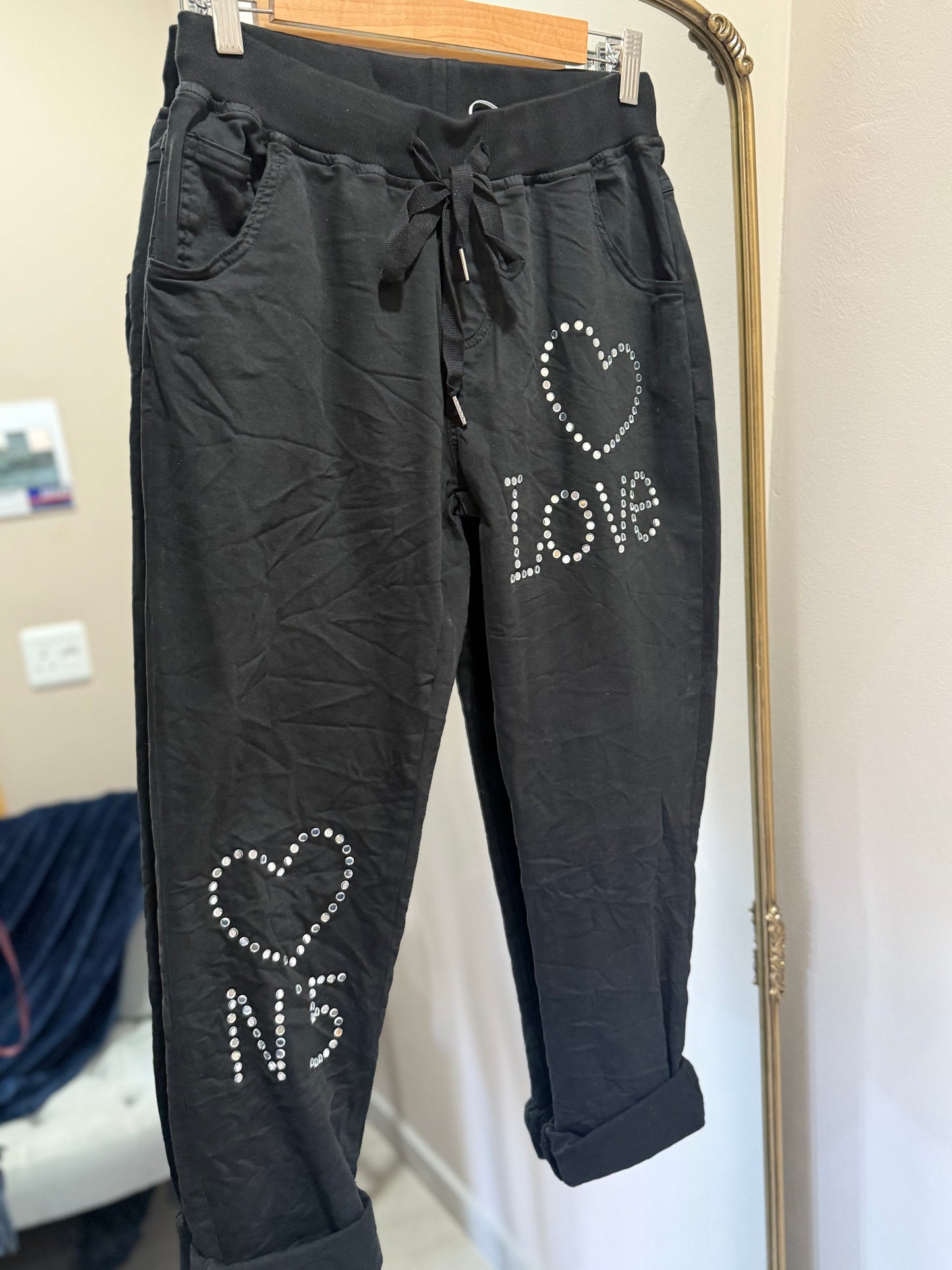 Number 5 Love Black Pant