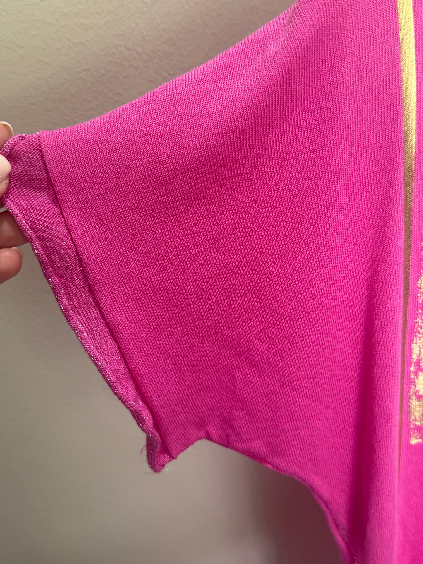 Foil Whisper Knit Fuchsia