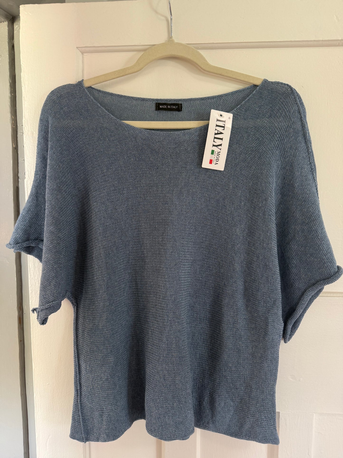 Light Knitted Blouse Ocean
