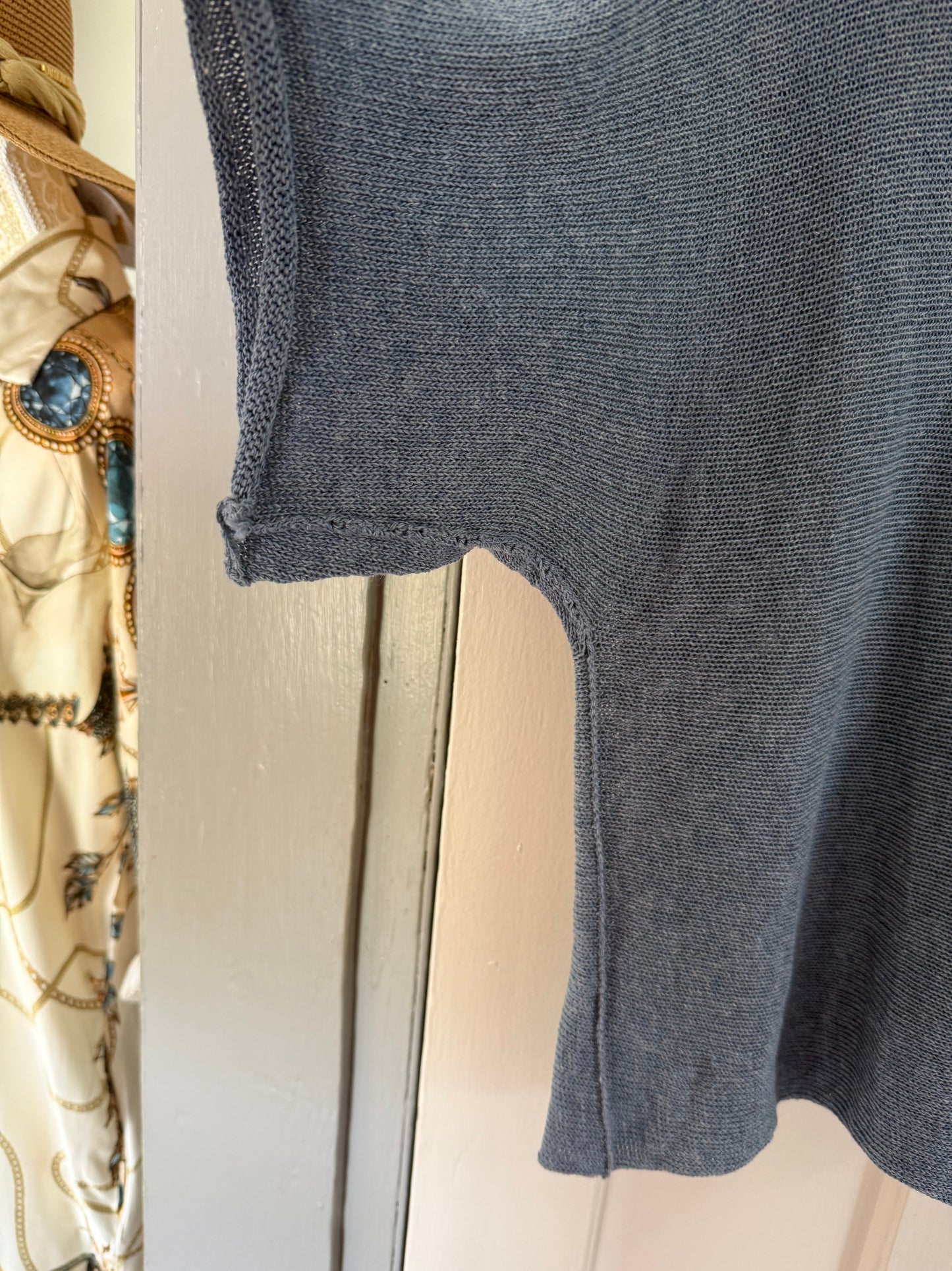 Light Knitted Blouse Ocean