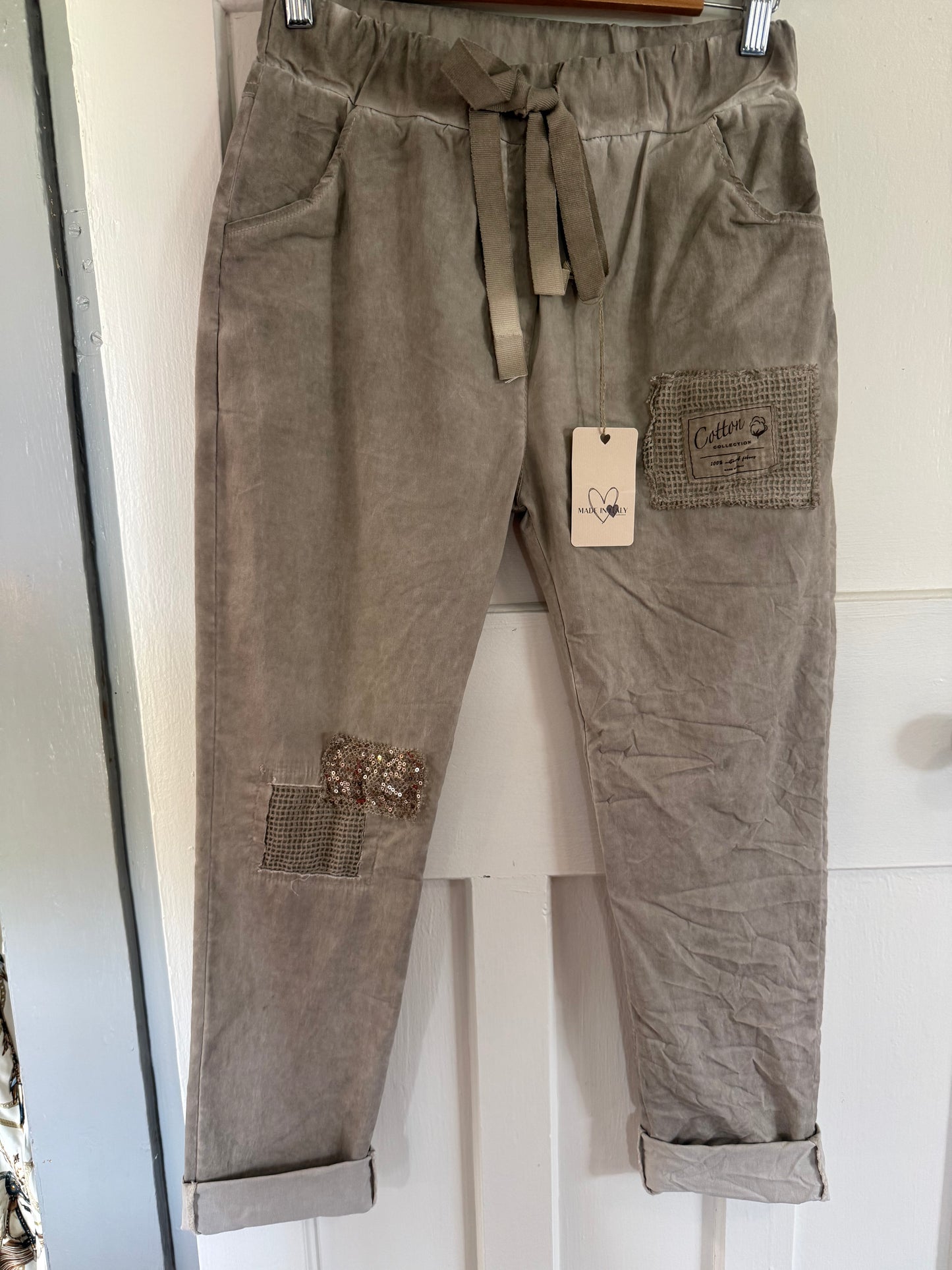 Cotton Pant in Taupe