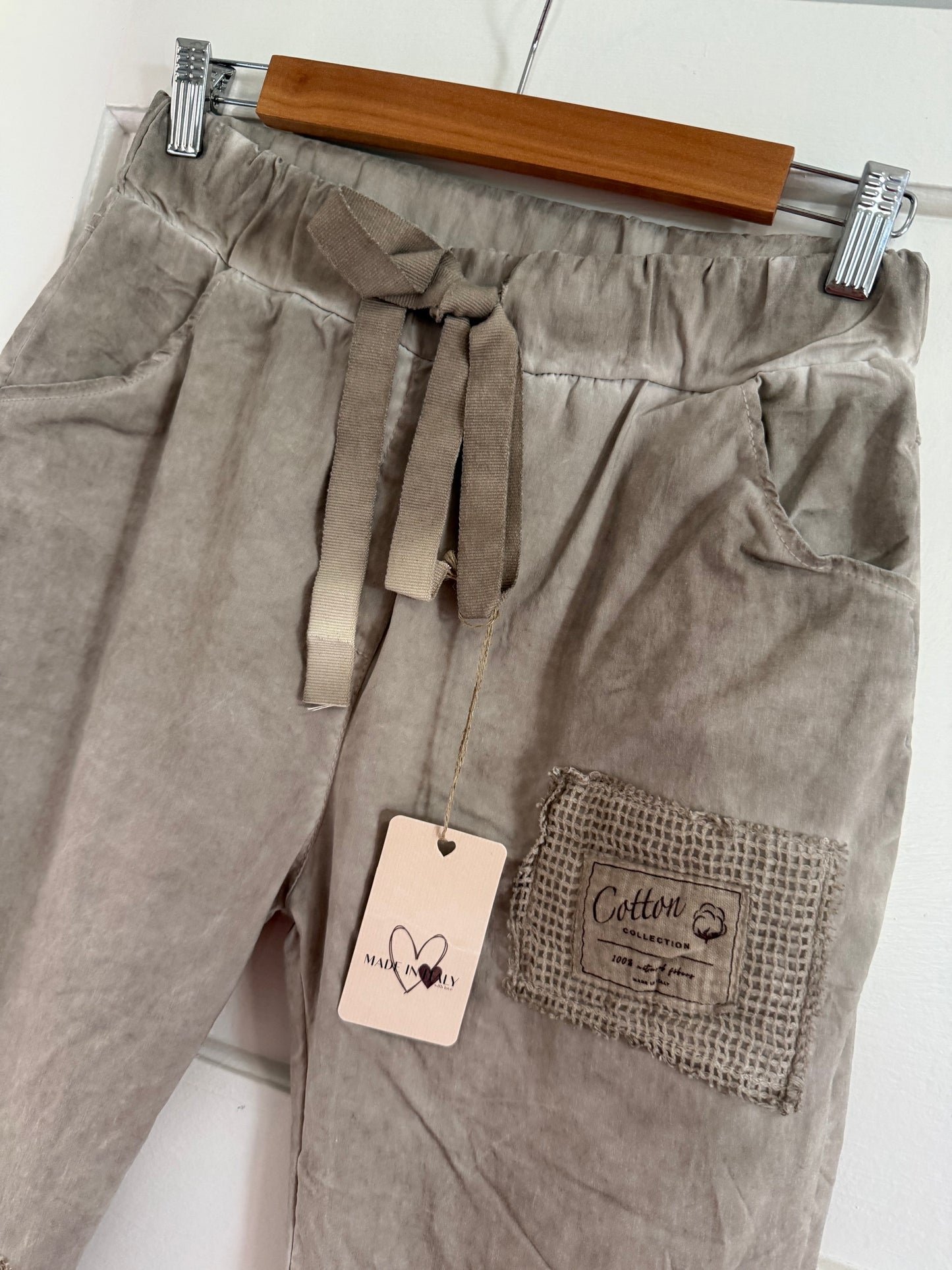 Cotton Pant in Taupe