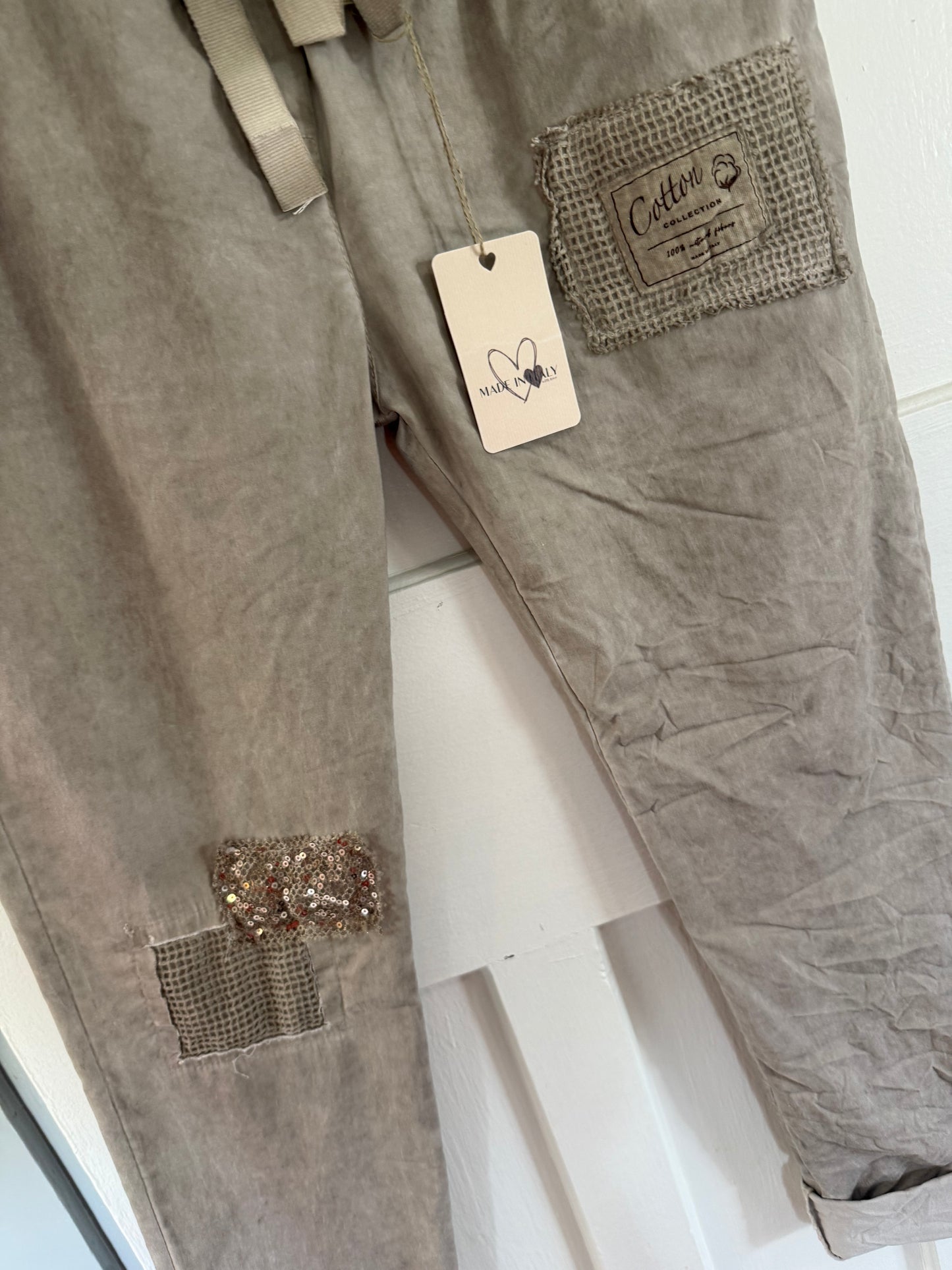 Cotton Pant in Taupe