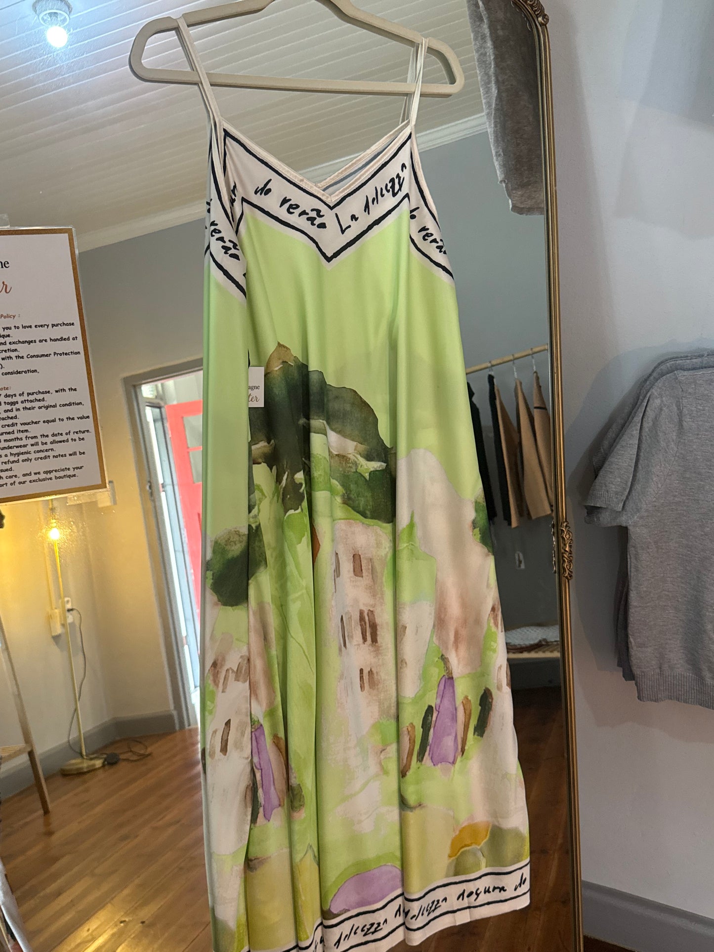Tuscany Dress _ Apple Green