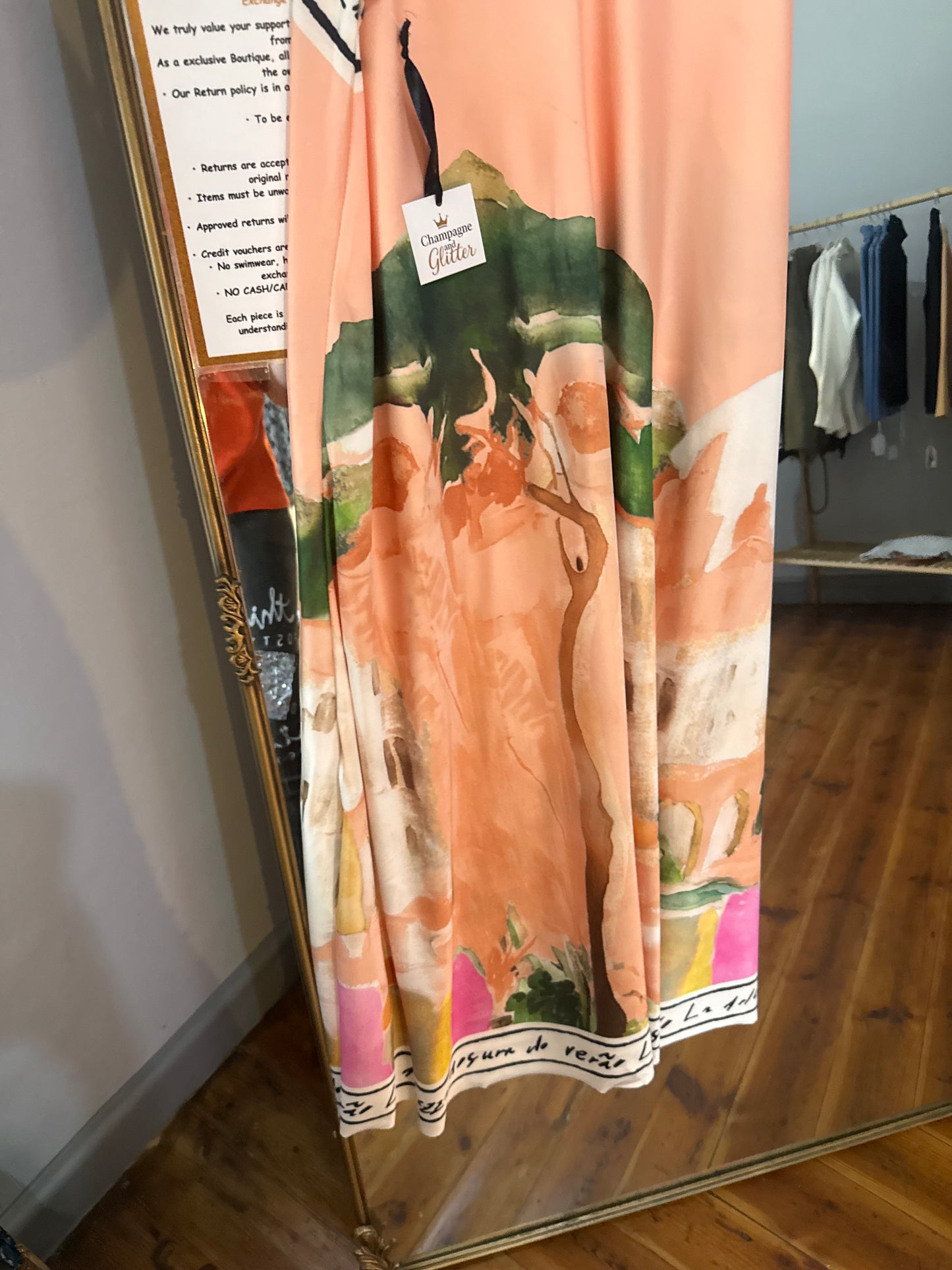 Tuscany Dress _ Peach